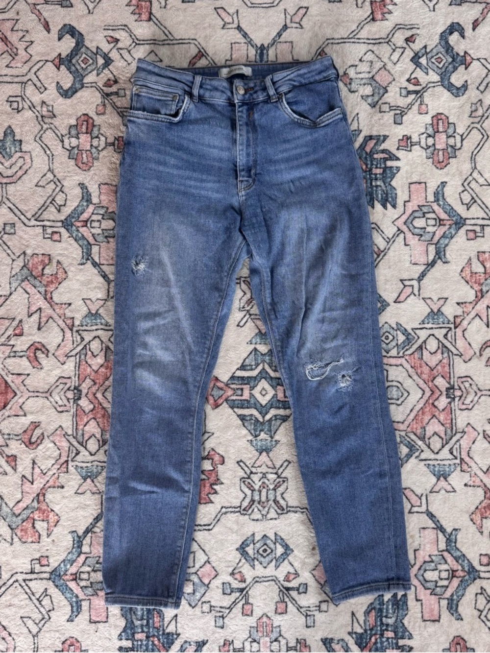 Zara Women Premium Denim High Waist Skinny Jeans